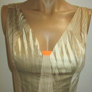 ELIE TAHARI womens amazing sexy gold dress  size US 2  excellent
